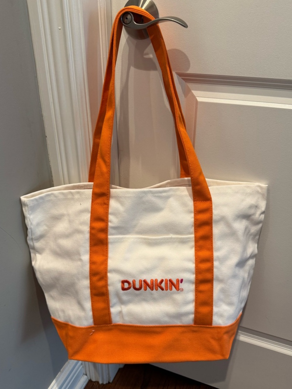 NWT! Dunkin' Donuts Tote Bag Orange Coffee & Tea Coffee Shop Merchandise